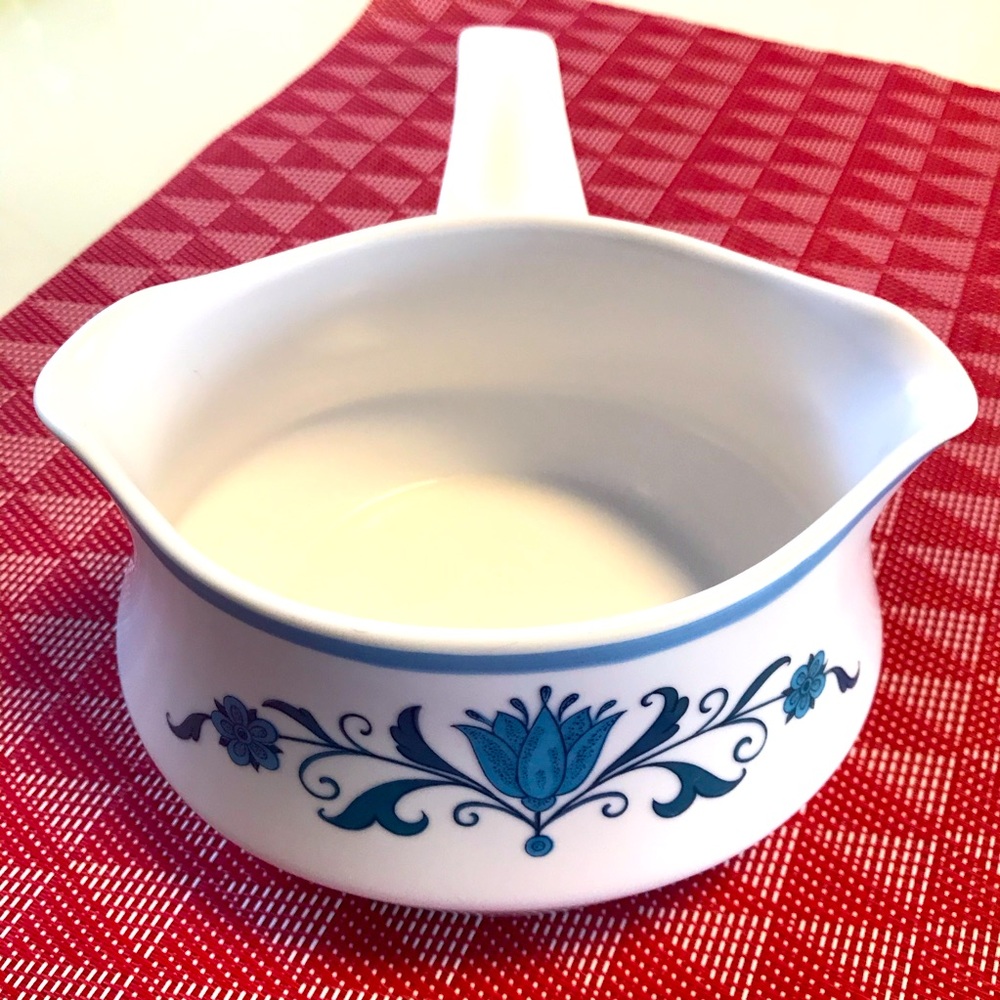 Vintage Noritake Blue Haven gravy boat